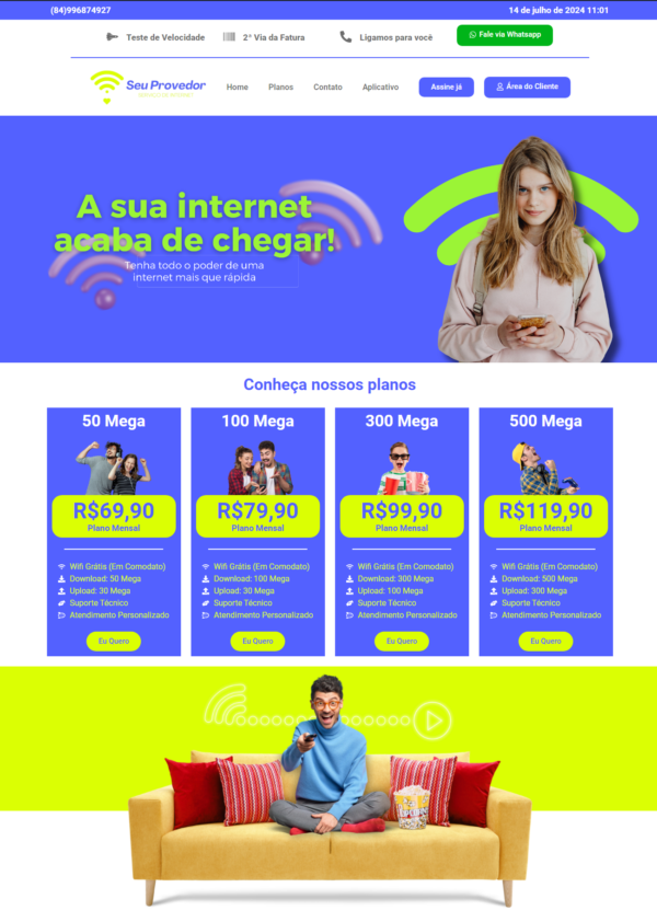 Site para provedor de internet - Imagem 2