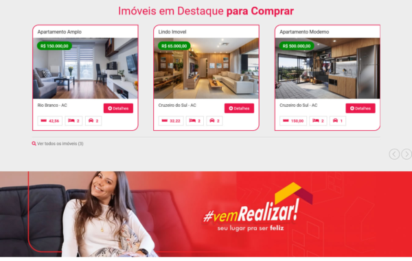 Site em PHP para Imobiliária com painel administrador - Imagem 2