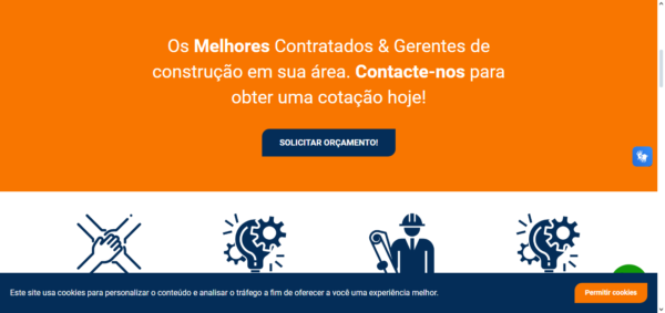 site institucional tema construtora em PHP - Imagem 2