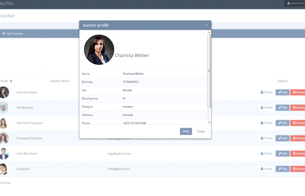 Sistema para gerenciamento de Escolas em PHP - Imagem 4